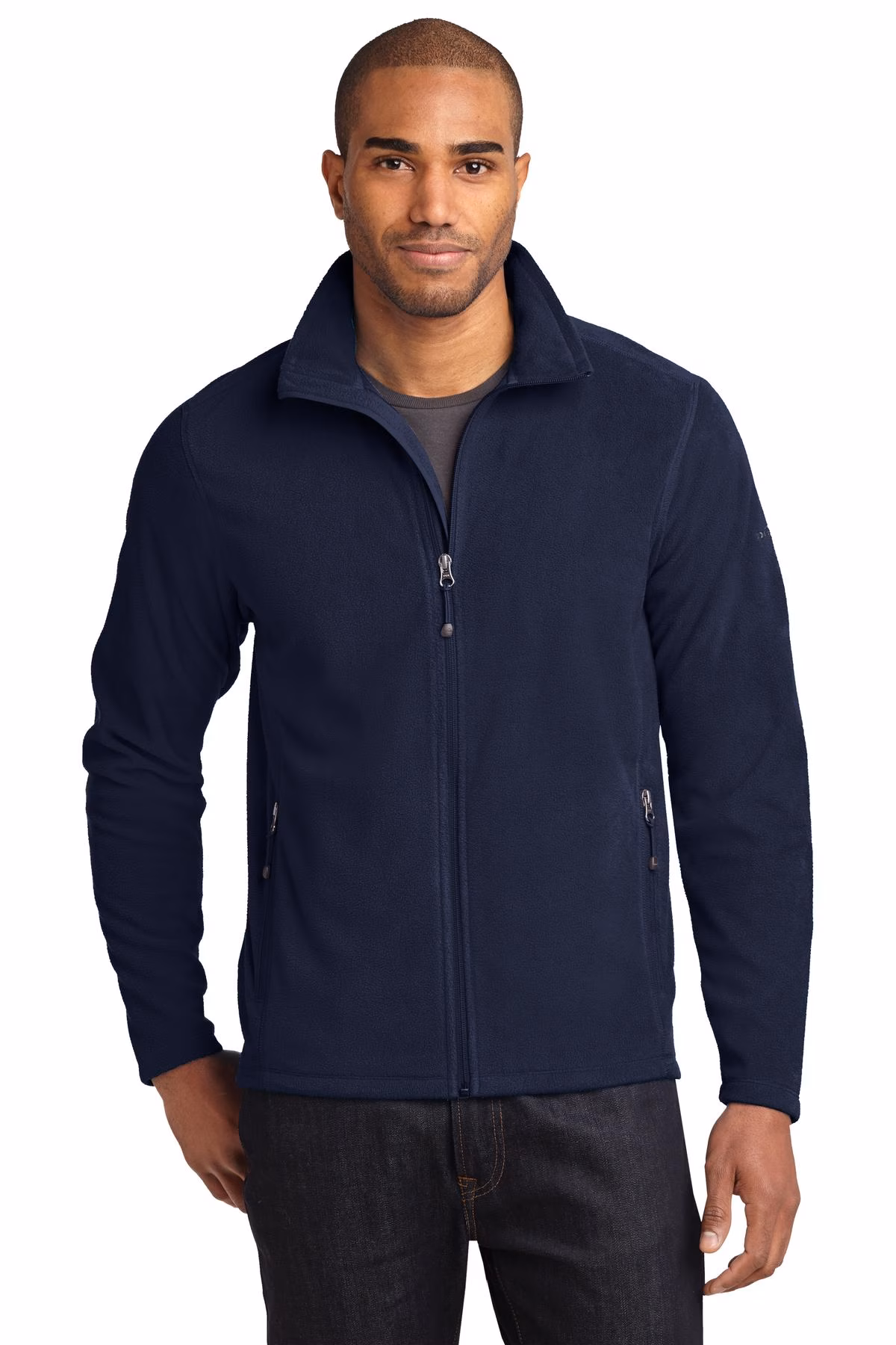 Eddie Bauer  Embroidered Men's Full-Zip Microfleece Jacket Image - Eddie Bauer Full-Zip Microfleece Jacket
