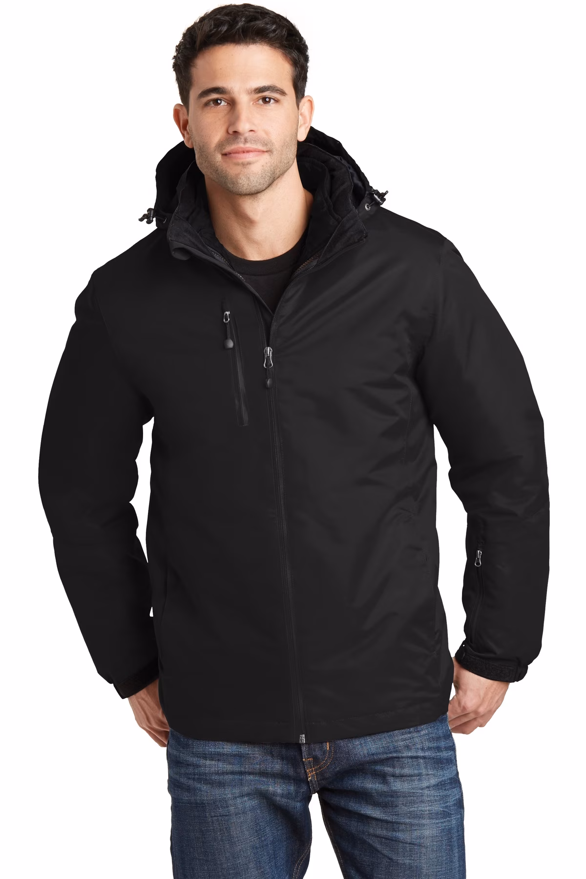 Port Authority  Embroidered Men's Vortex Waterproof 3-in-1 Jacket Image - Port Authority Vortex Waterproof 3-in-1 Jacket
