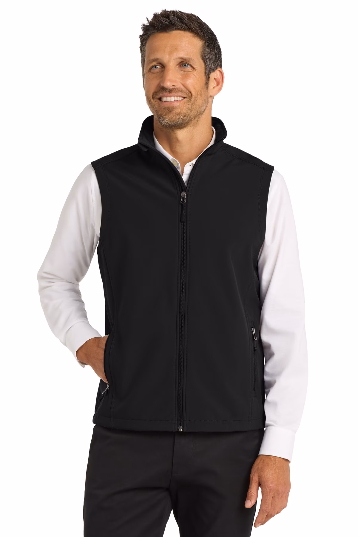 Port Authority Embroidered Men's Core Soft Shell Vest Image - Port Authority Custom Embroidered Men's Core Soft Shell Vest