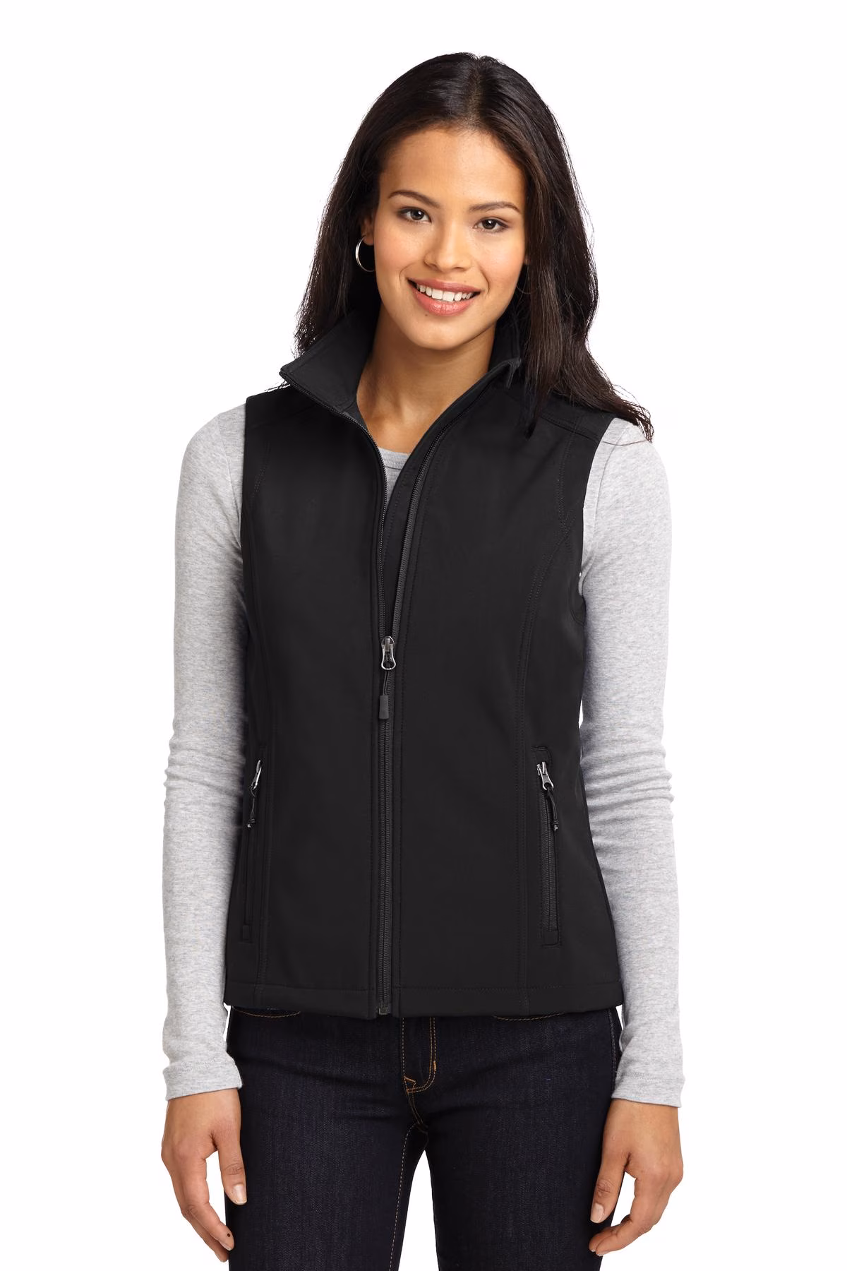 Port Authority Embroidered Women's Core Soft Shell Vest Image - Port Authority Custom Embroidered Women's Core Soft Shell Vest
