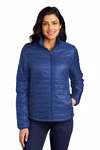 Port Authority Embroidered Women's Packable Puffy Jacket Thumb