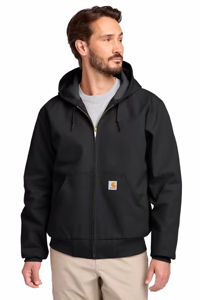 Carhartt Embroidered Men's Thermal-Lined Duck Active Jacket