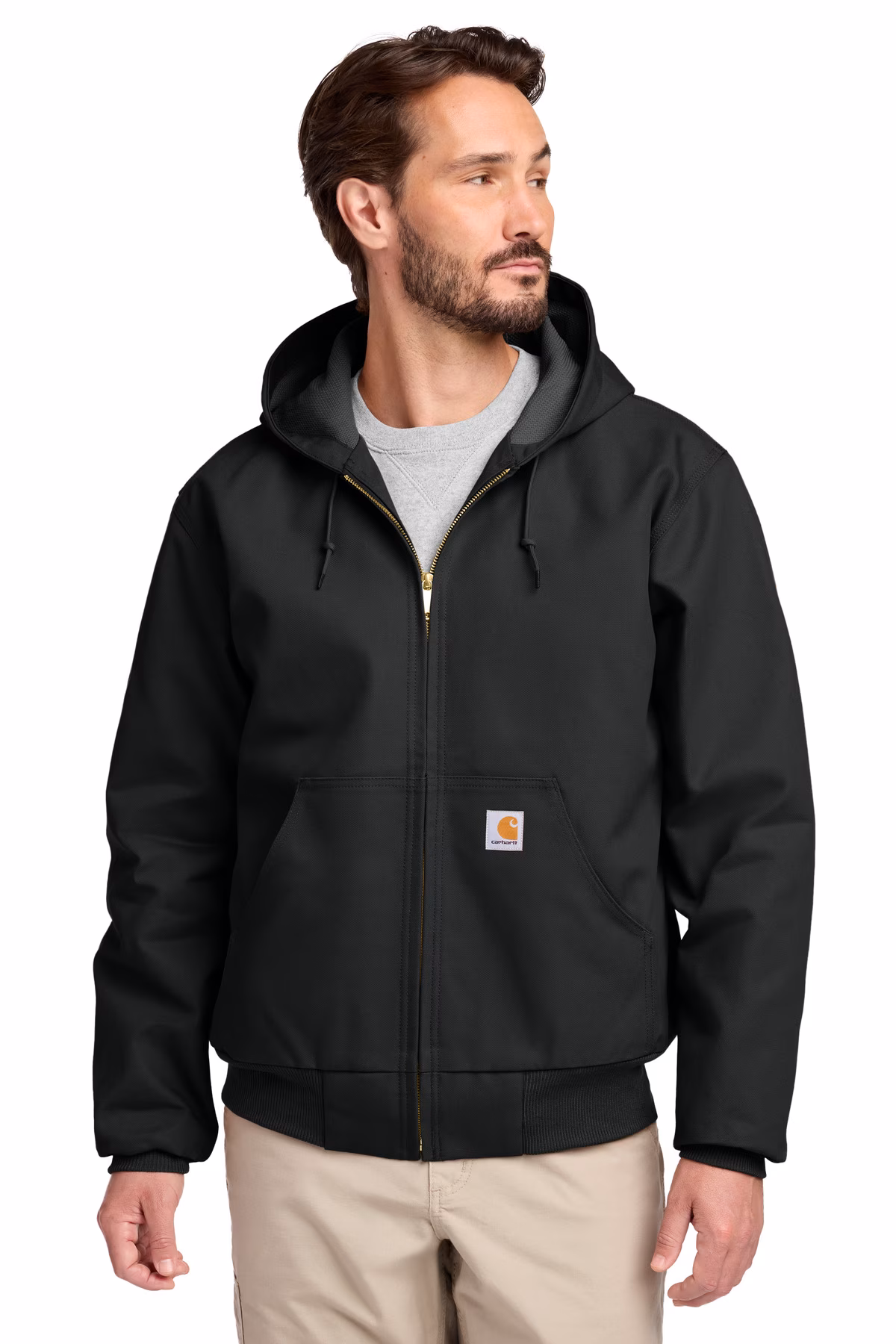 Carhartt Embroidered Men's Thermal-Lined Duck Active Jacket