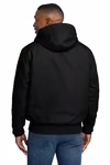 Carhartt Embroidered Men's Quilted-Flannel-Lined Duck Active Jacket Thumb