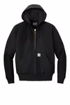 Carhartt Embroidered Men's Quilted-Flannel-Lined Duck Active Jacket Thumb