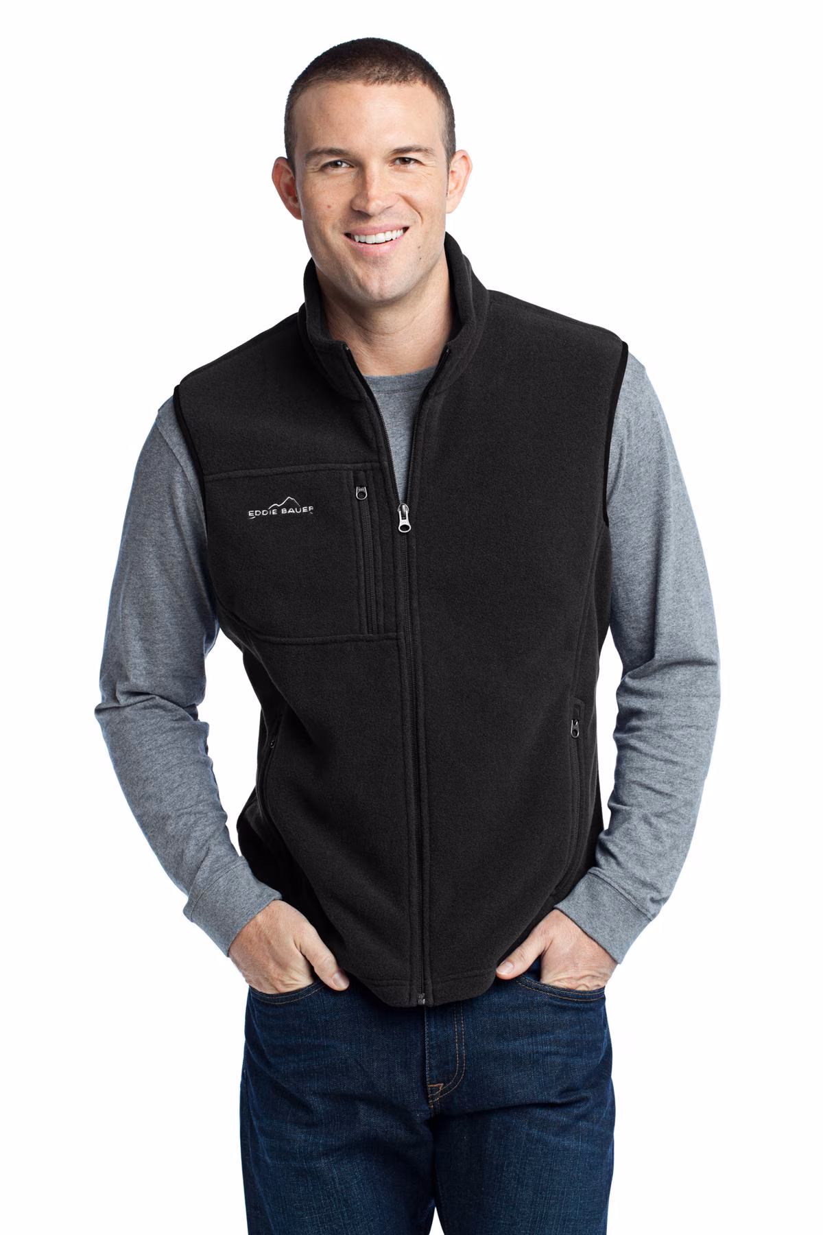 Eddie Bauer Embroidered Men's Fleece Vest