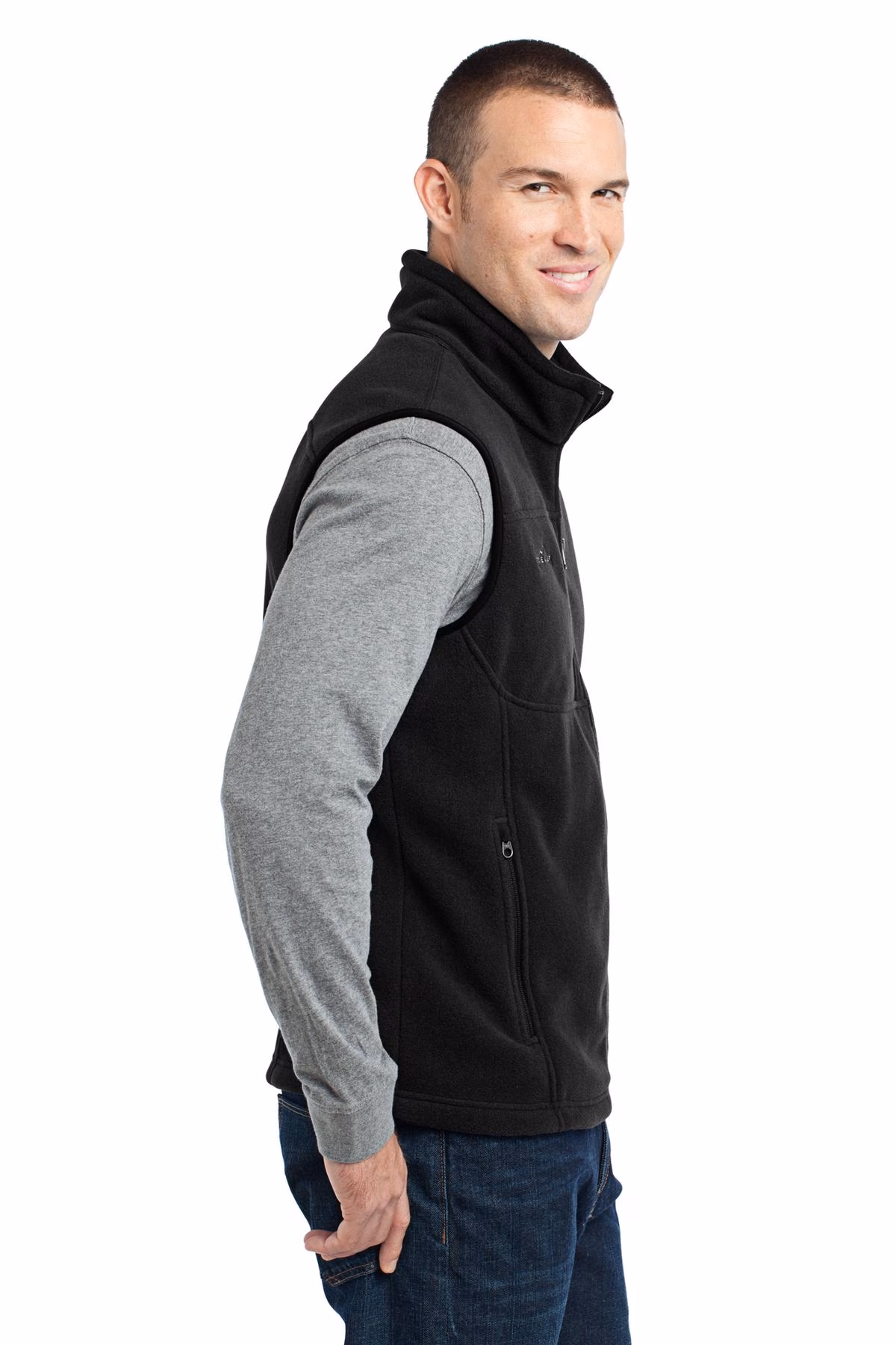 Eddie Bauer Embroidered Men's Fleece Vest
