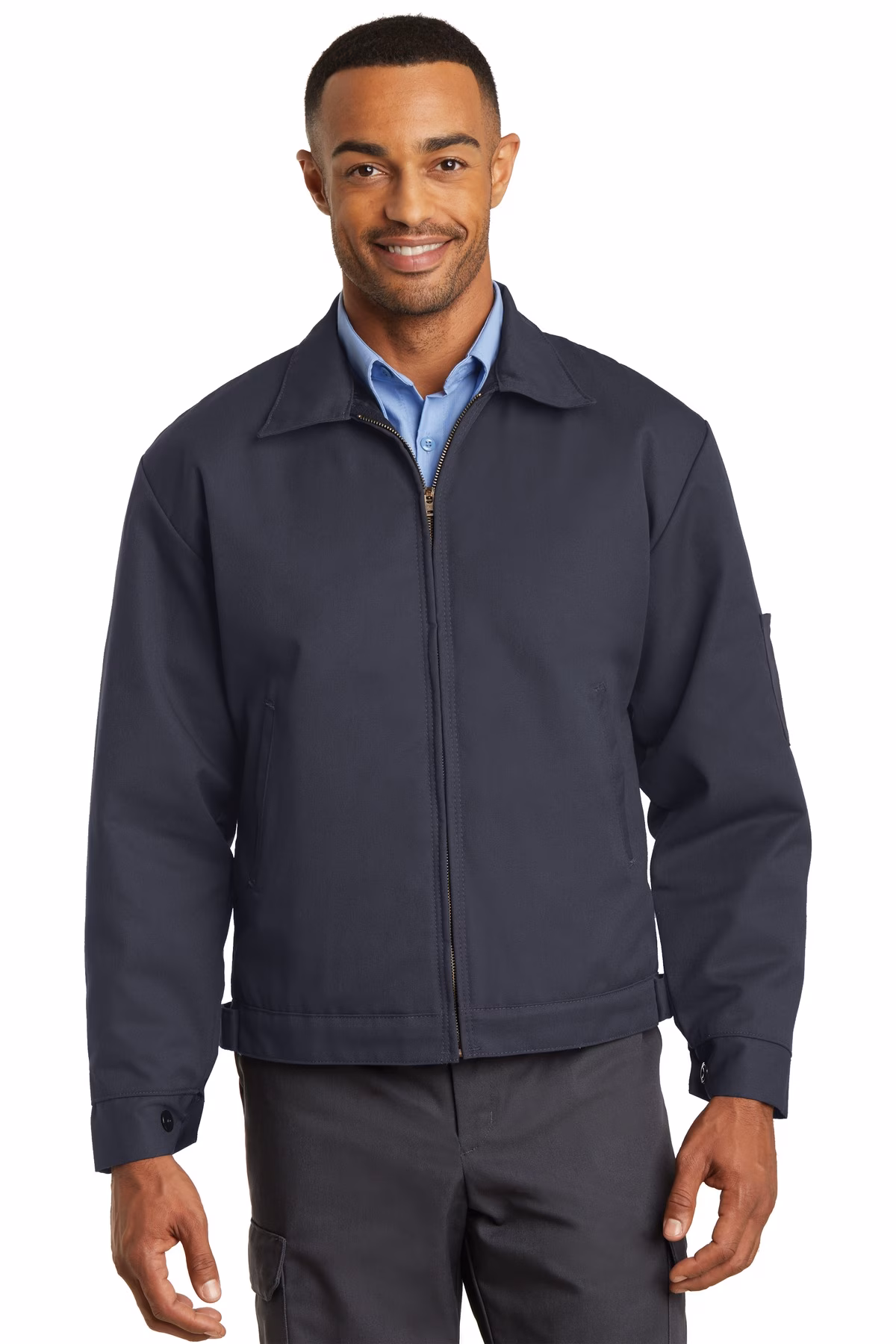 Red Kap  Embroidered Men's Slash Pocket Jacket