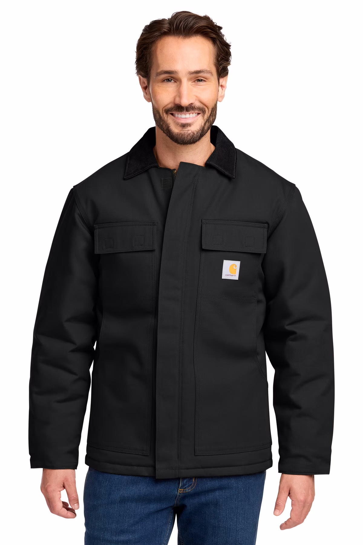 Carhartt Embroidered Men's Duck Traditional Coat Image - Carhartt Embroidered Men's Duck Traditional Coat