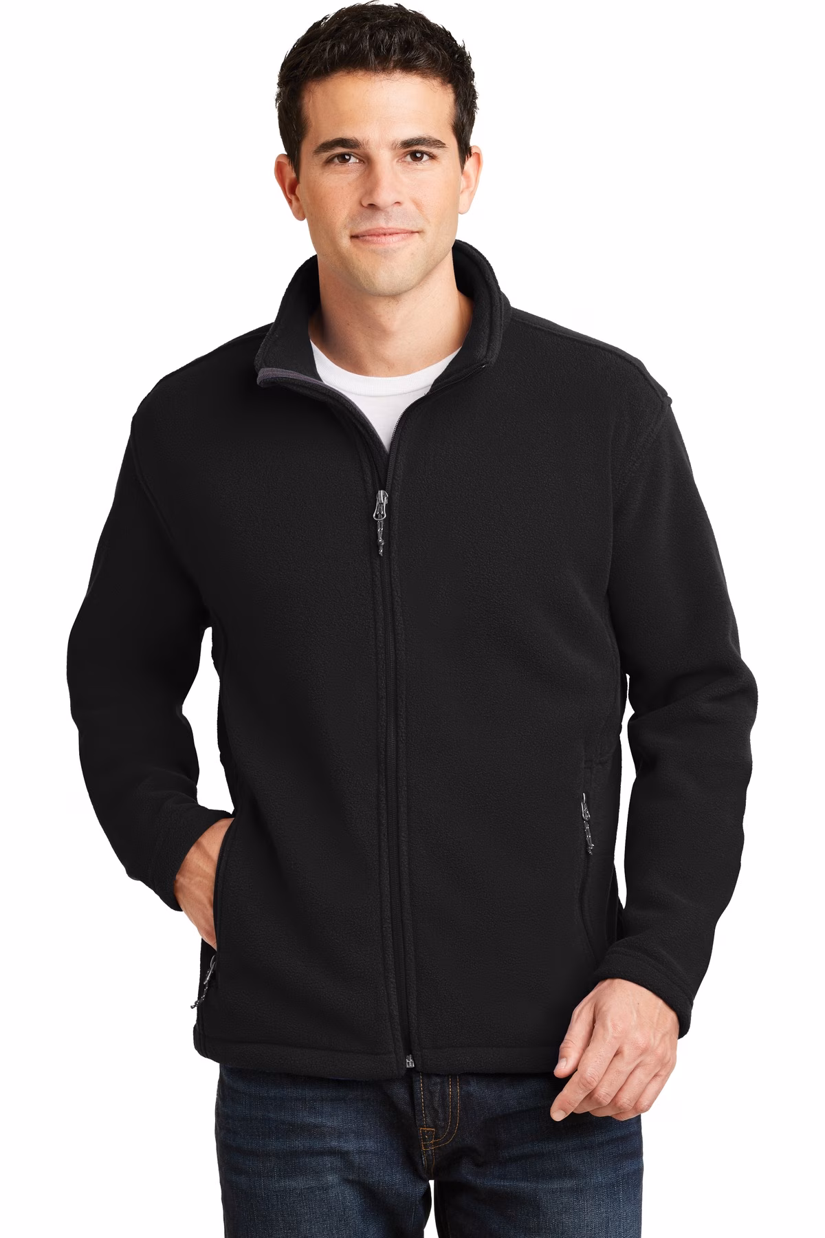 Port Authority Embroidered Men's Value Fleece Jacket Image - Port Authority Value Fleece Jacket
