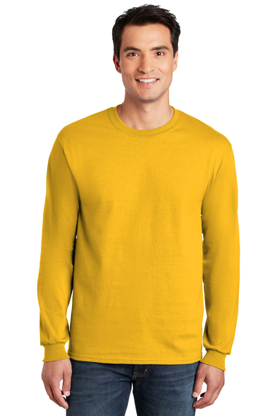 Gildan Men's Embroidered Classic Ultra Cotton Long Sleeve Tee
