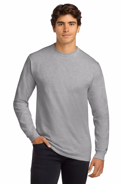 Gildan Men's Embroidered Classic Ultra Cotton Long Sleeve Tee