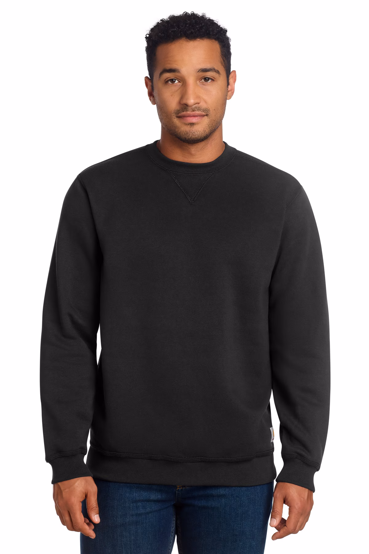 Carhartt Embroidered Men's Midweight Crewneck Sweatshirt Image - Carhartt Embroidered Men's Midweight Crewneck Sweatshirt