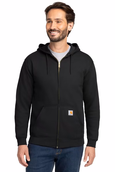 Carhartt Embroidered Men's Midweight Hooded Zip-Front Sweatshirt