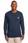 Carhartt Embroidered Men's Workwear Pocket Long Sleeve Tee Thumb
