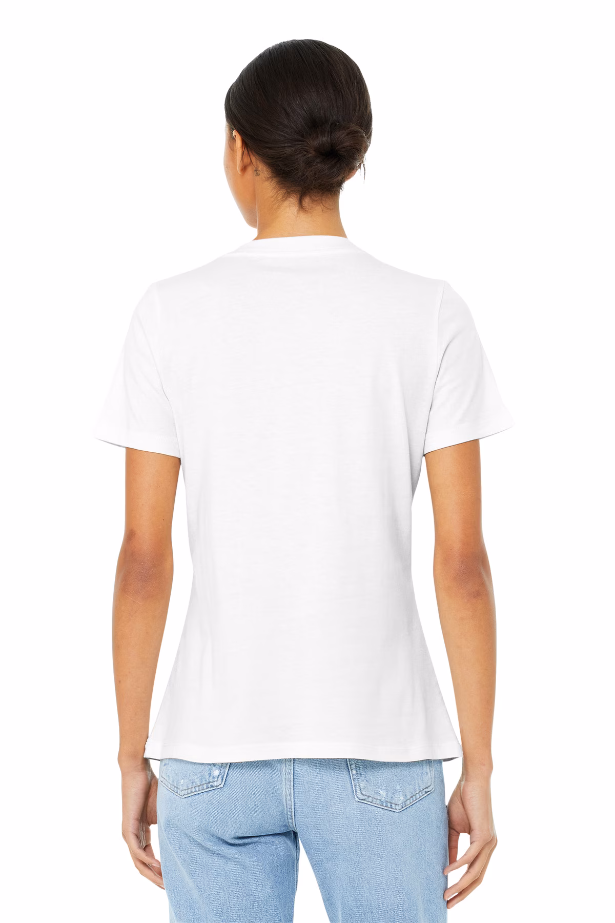 Bella + Canvas Printed Women's Relaxed Short Sleeve V-Neck Tee