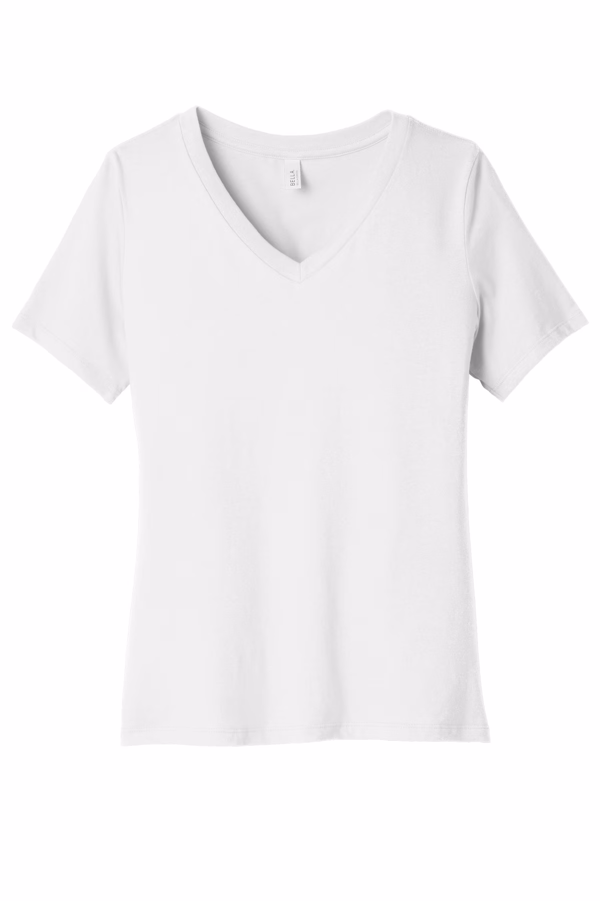 Bella + Canvas Printed Women's Relaxed Short Sleeve V-Neck Tee