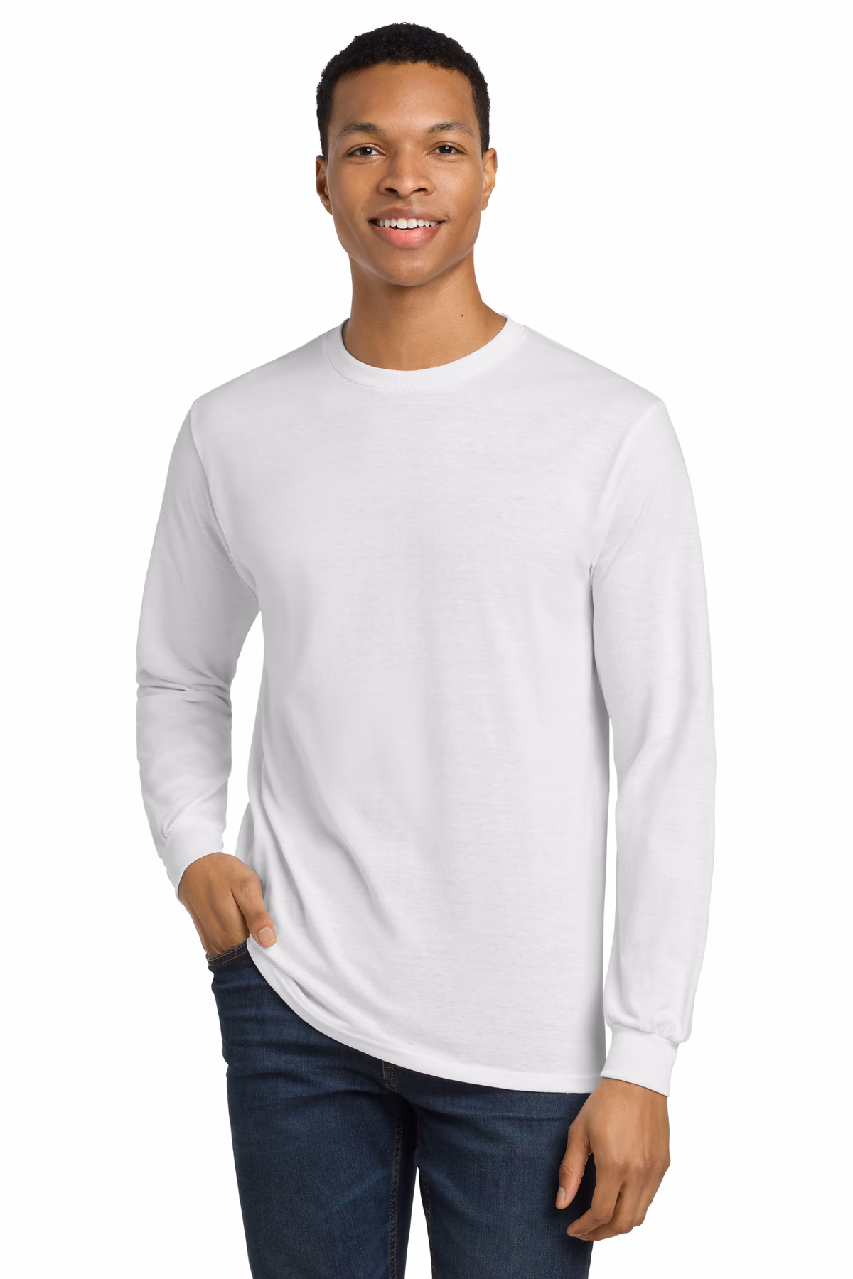 Gildan Printed Men's DryBlend 50/50 Long-Sleeve T-Shirt
