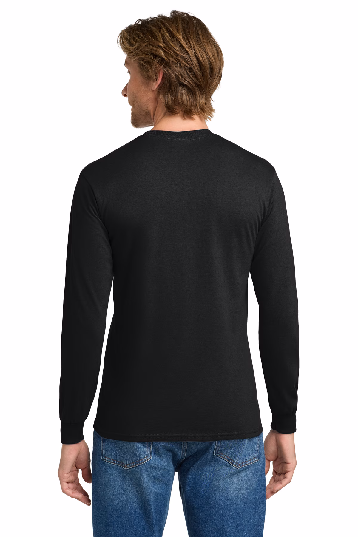 Gildan Printed Men's Heavy Cotton Long Sleeve T-Shirt