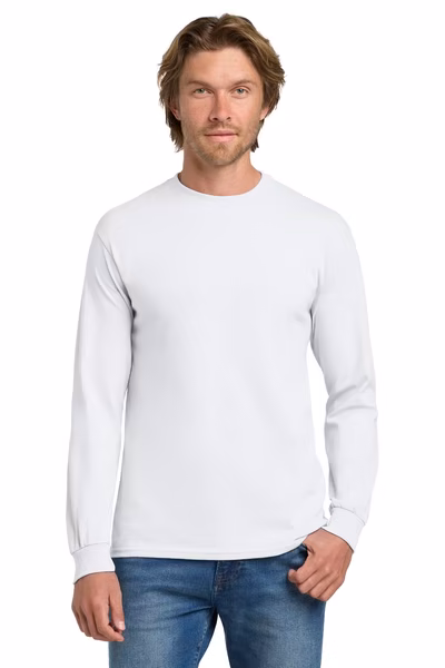 Gildan  Printed Men's Heavy Cotton Long Sleeve T-Shirt
