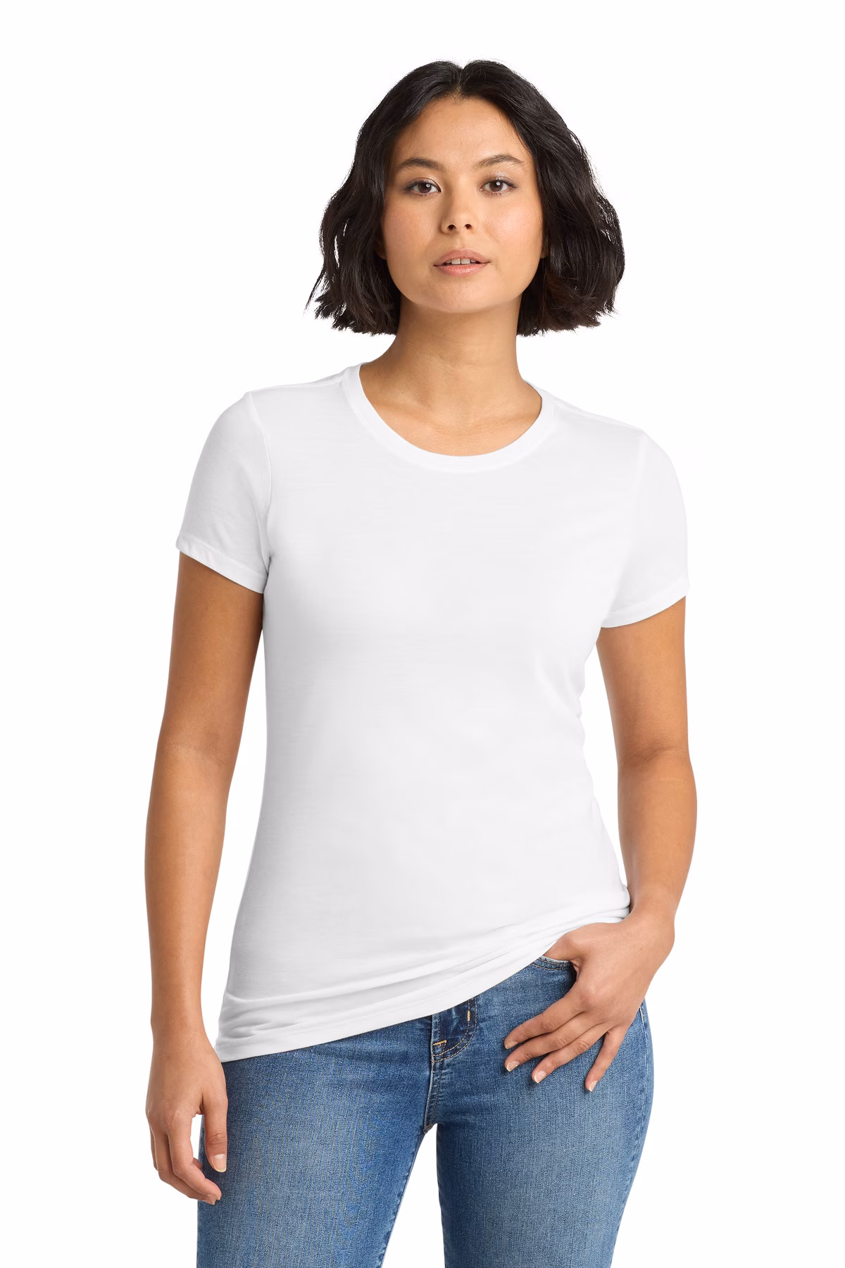 District  Embroidered Women's Perfect Tri-Blend Crew Tee Image - District Made Women's Perfect Tri Crew Tee