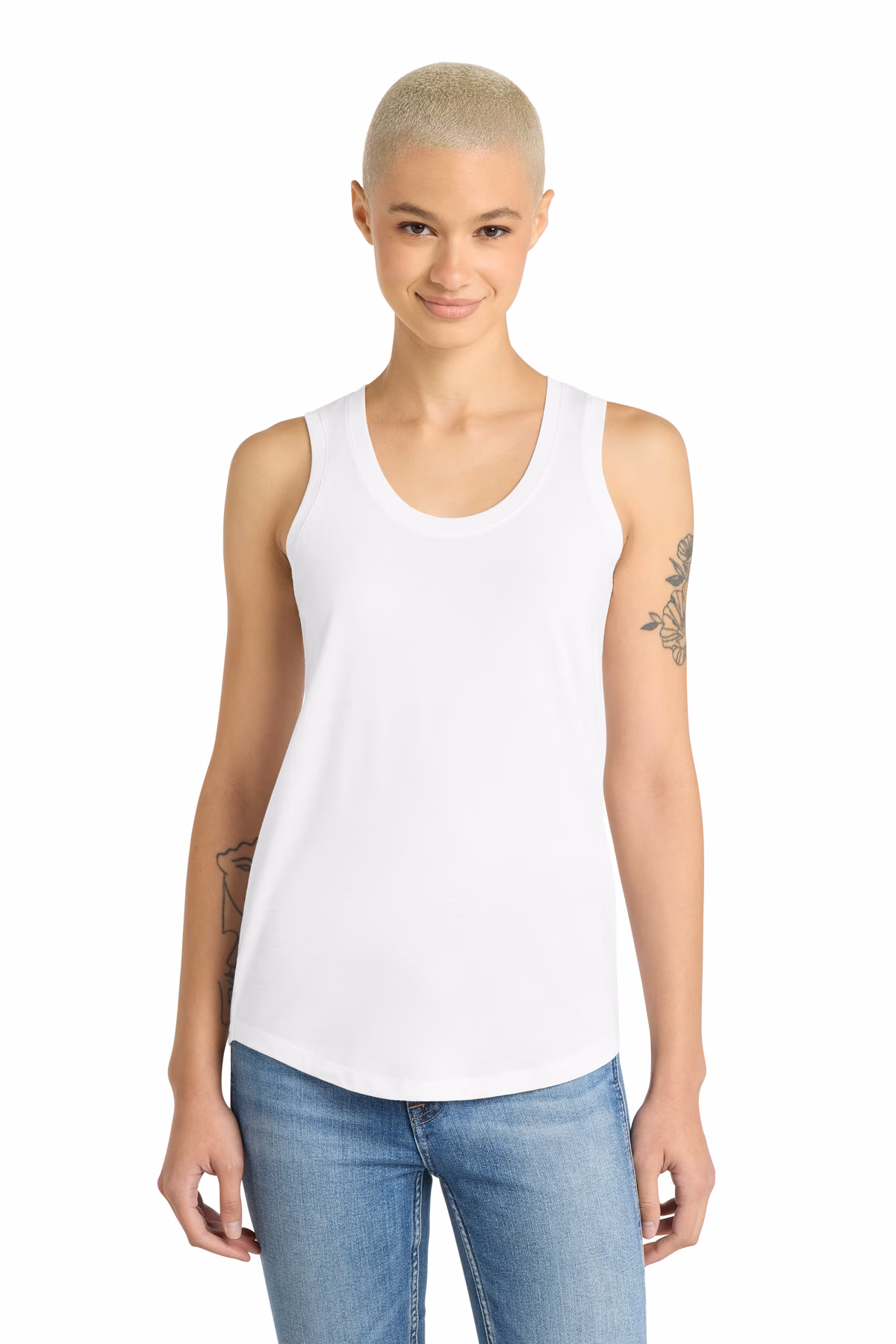District Embroidered Women's Perfect Tri Racerback Tank Image - District Ladies Perfect Tri Racerback Tank