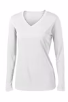 Sport-Tek Embroidered Women's Long Sleeve V-Neck Competitor Tee Thumb