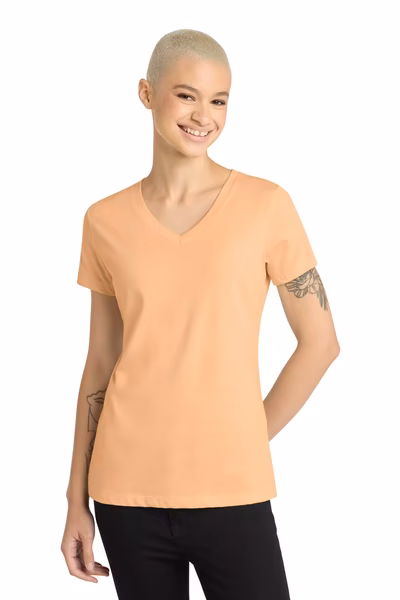 District Printed Women's Perfect Weight V-Neck Tee