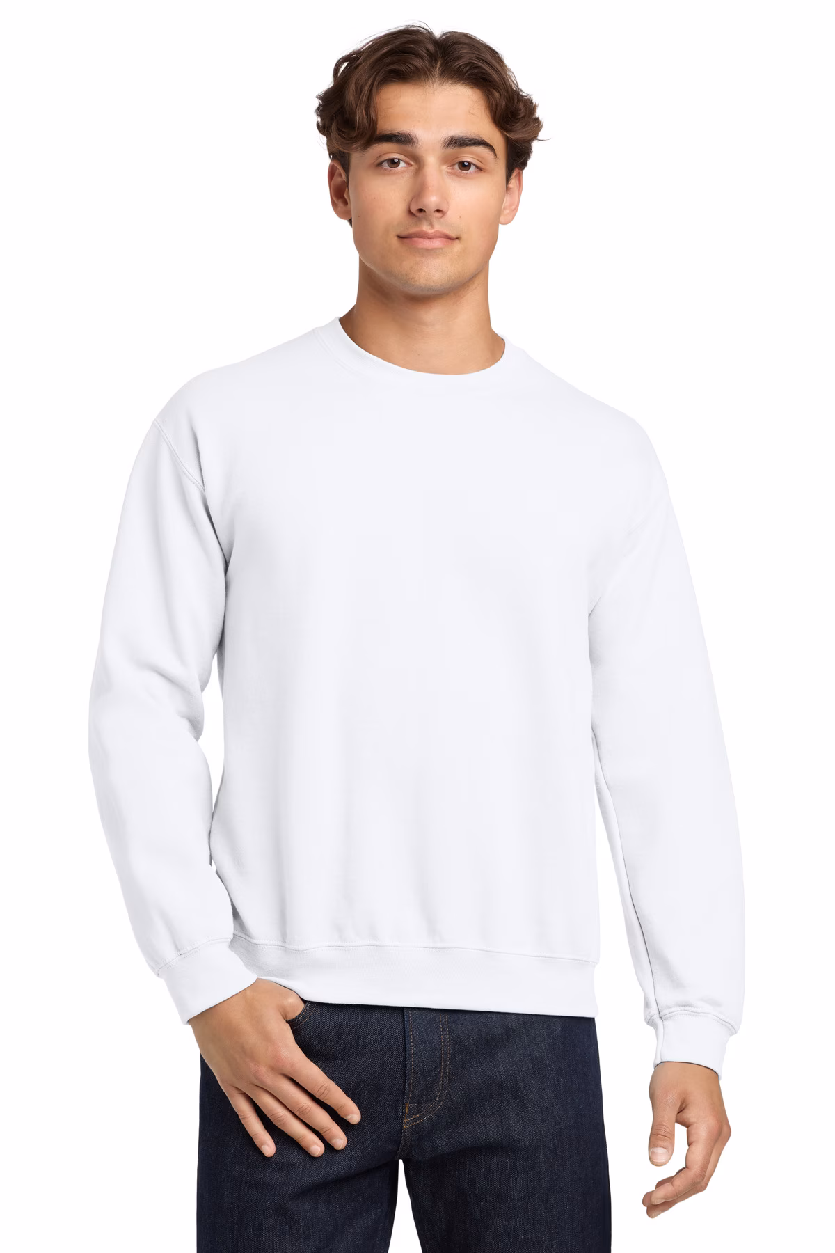 Gildan Embroidered Men's Heavy Blend Crewneck Sweatshirt Image - Gildan Heavy Blend Crewneck Sweatshirt