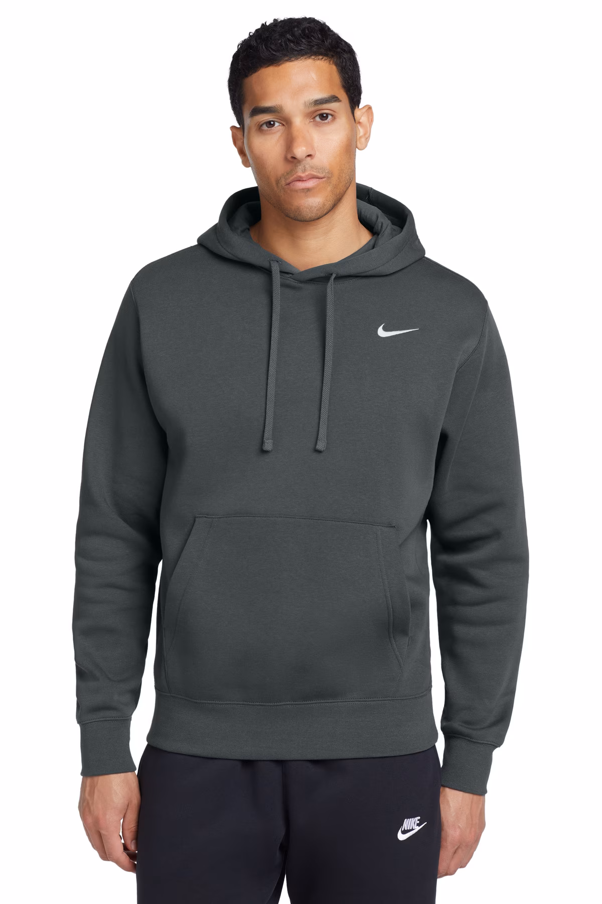 Nike Embroidered Men's Club Fleece Pullover Hoodie Image - Nike Embroidered Men's Club Fleece Pullover Hoodie