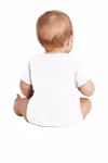 Rabbit Skins Embroidered Infant Short Sleeve Baby Rib Bodysuit Thumb