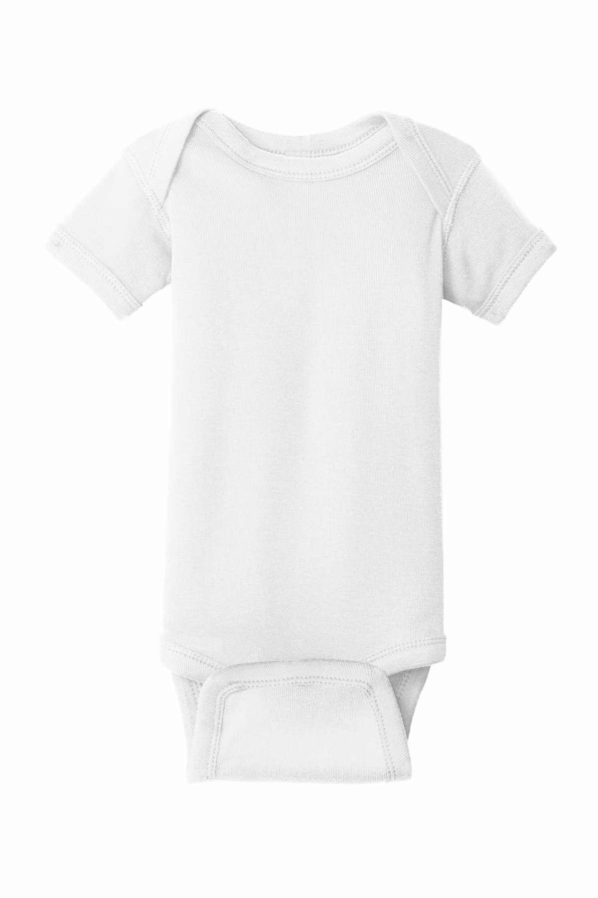 Rabbit Skins Printed Infant Short Sleeve Baby Rib Bodysuit