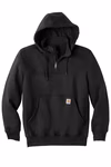 Carhartt Embroidered Rain Defender Paxton Heavyweight Hooded Zip Mock Sweat Thumb