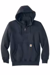 Carhartt Embroidered Rain Defender Paxton Heavyweight Hooded Zip Mock Sweat Thumb