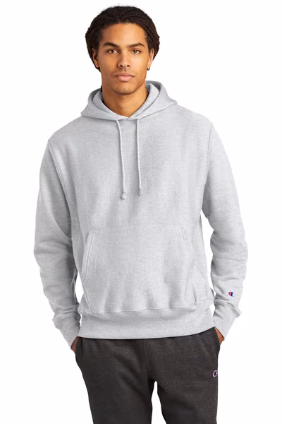Champion Embroidered Men's Reverse Weave Hooded Sweatshirt
