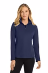 Port Authority Embroidered Women's Pinpoint Mesh 1/2-Zip Thumb