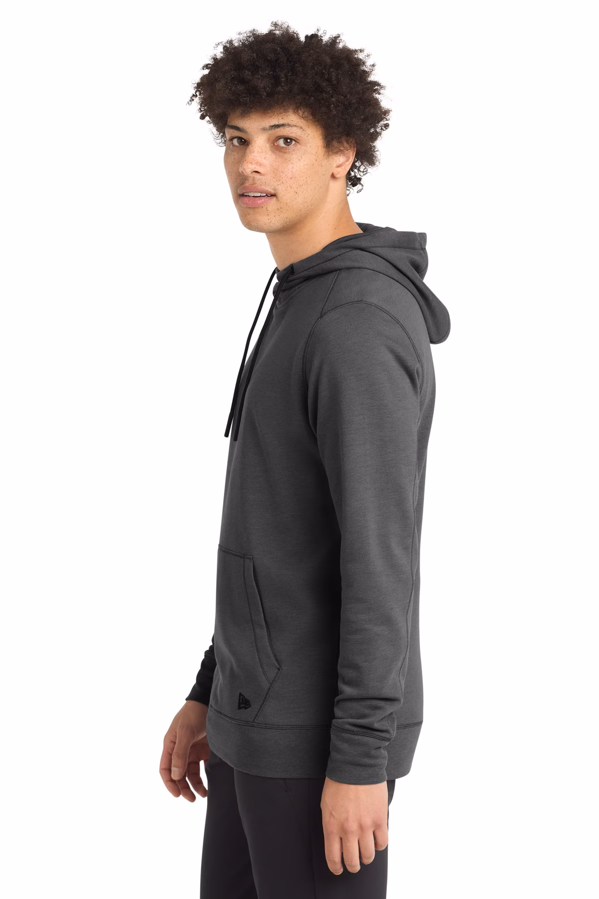 New Era Embroidered Men's Tri-Blend Fleece Pullover Hoodie