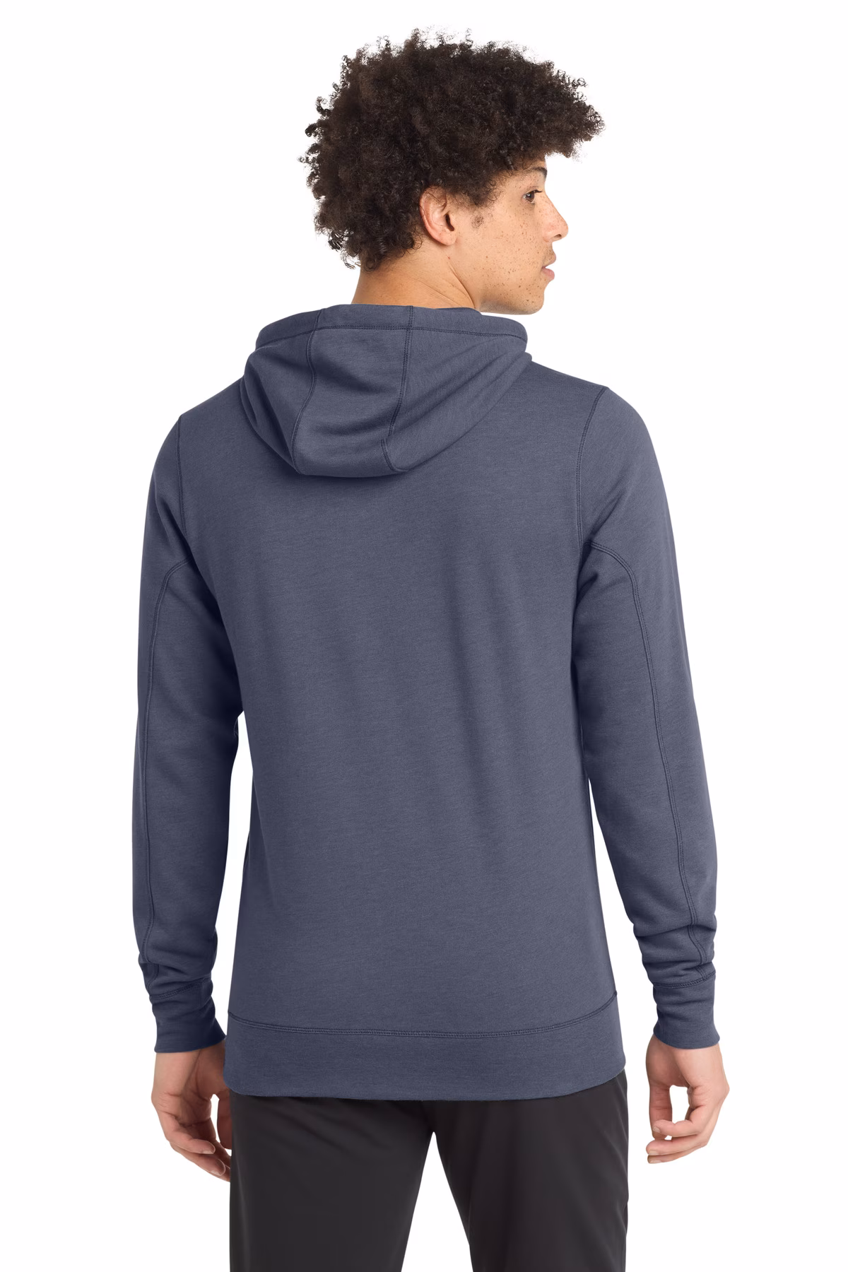 New Era Embroidered Men's Tri-Blend Fleece Pullover Hoodie