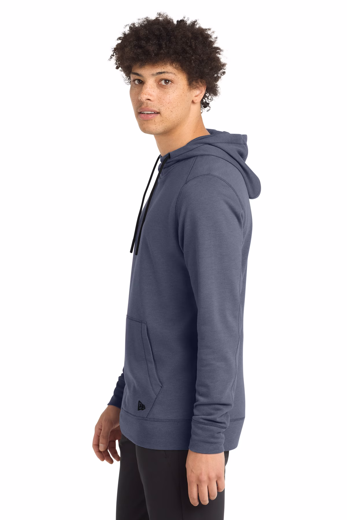 New Era Embroidered Men's Tri-Blend Fleece Pullover Hoodie
