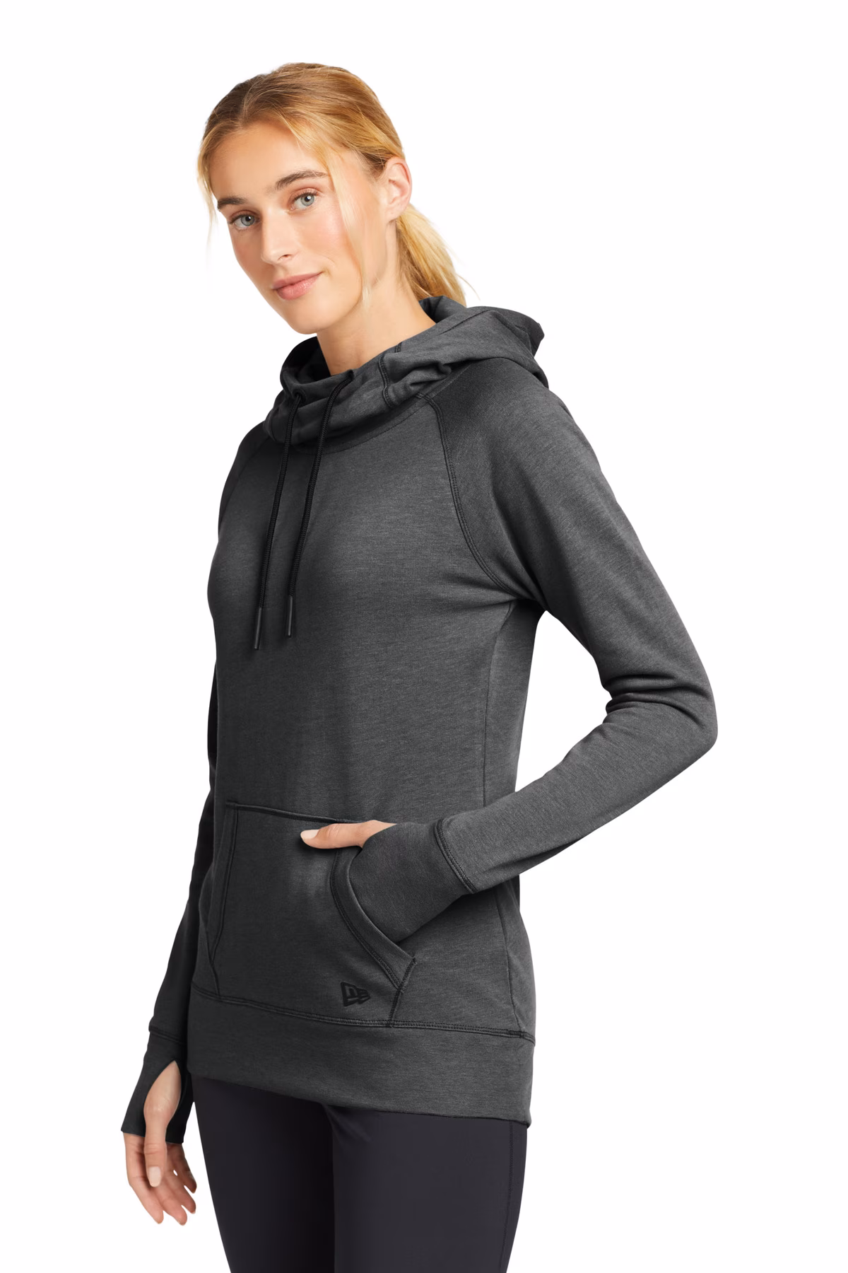 New Era Embroidered Women's Tri-Blend Fleece Pullover Hoodie