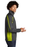 Sport-Tek Embroidered Men's Sport Wick Stretch 1/2 Zip Colorblock Pullover Thumb