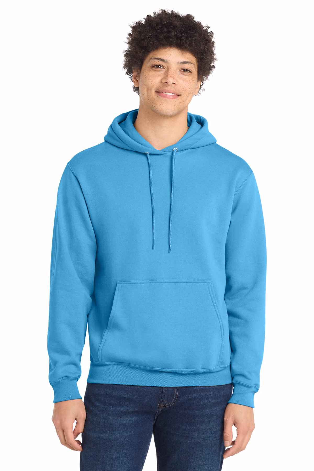 Port & Company  Printed Men's Core Fleece Hooded Sweatshirt
