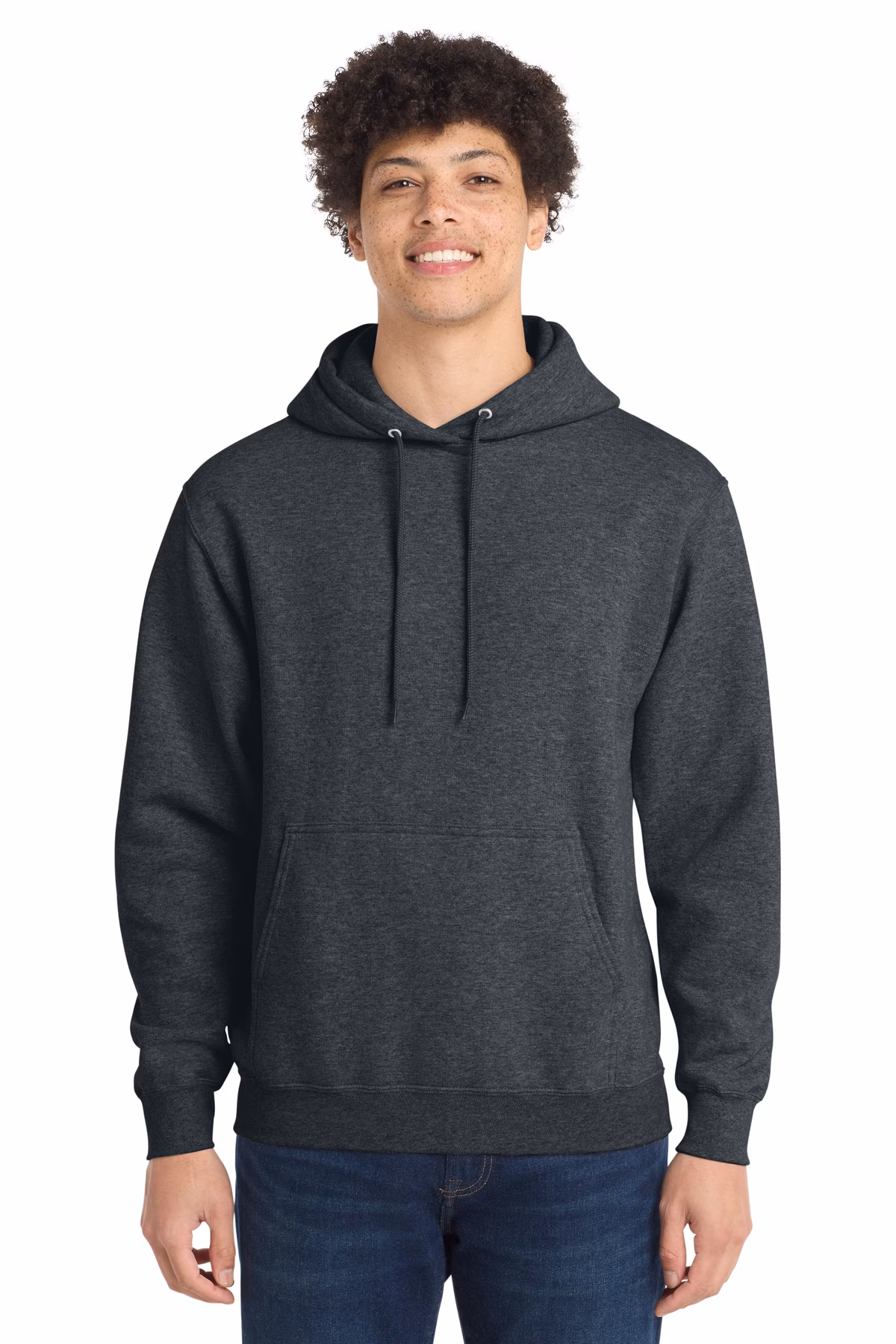 Port & Company  Printed Men's Core Fleece Hooded Sweatshirt