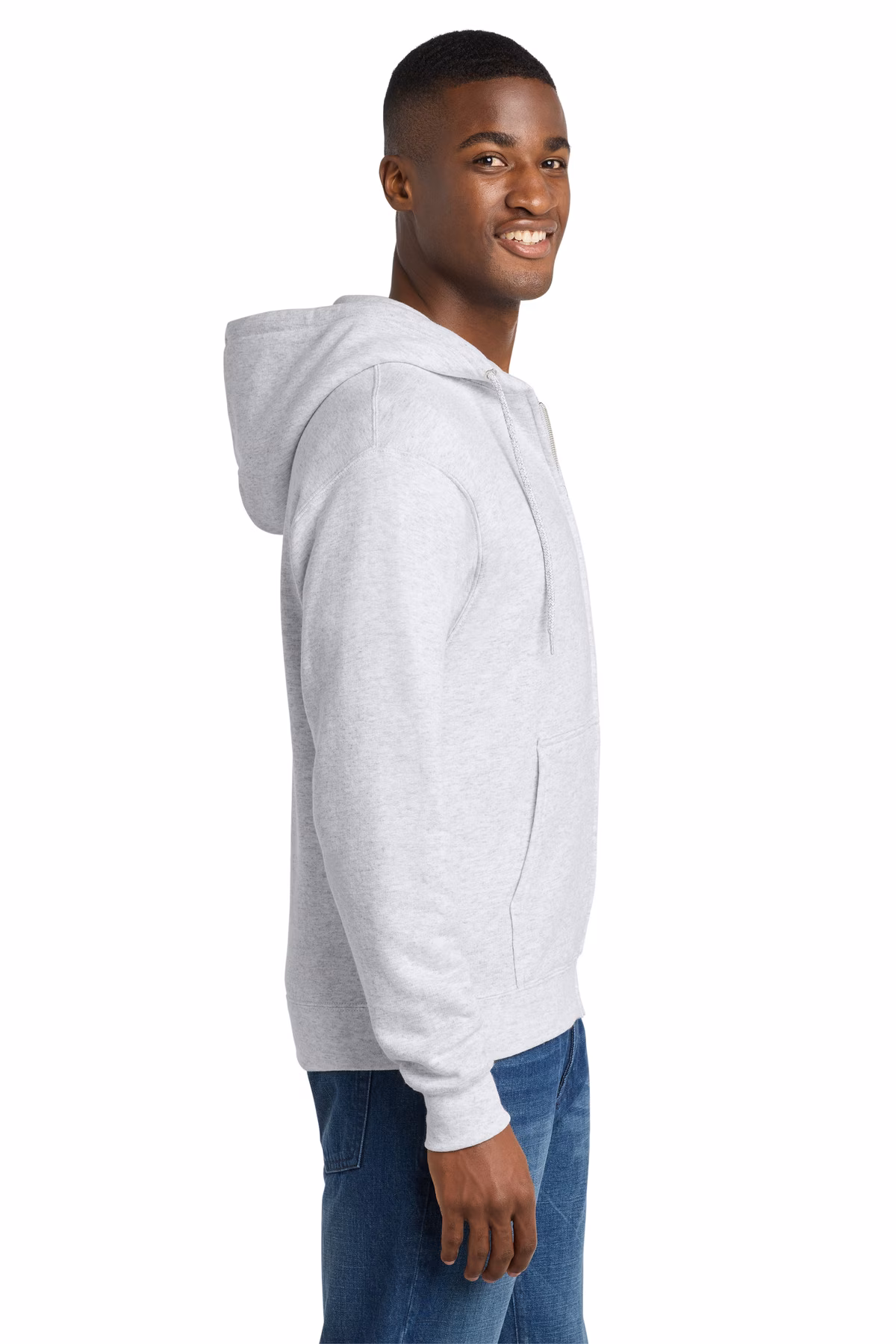 Port & Company Printed Men's Core Fleece Full-Zip Hooded Sweatshirt