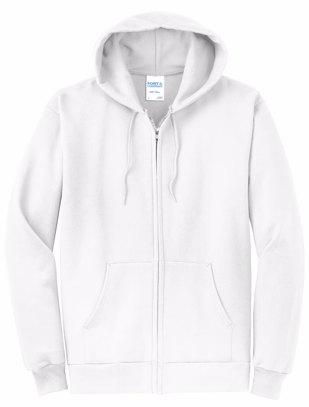 Port & Company Embroidered Men's Core Fleece Full-Zip Hooded Sweatshirt