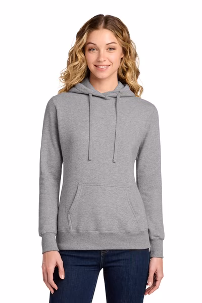 Port & Company Embroidered Women's Core Fleece Pullover Hooded Sweatshirt
