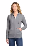 Port & Company Printed Women's Core Fleece Full-Zip Hooded Sweatshirt Thumb