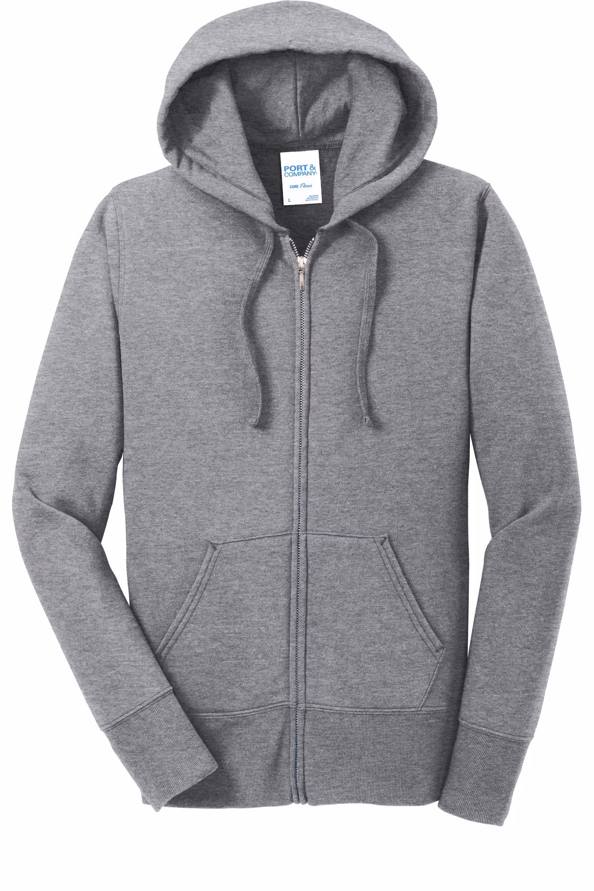 Port & Company Printed Women's Core Fleece Full-Zip Hooded Sweatshirt