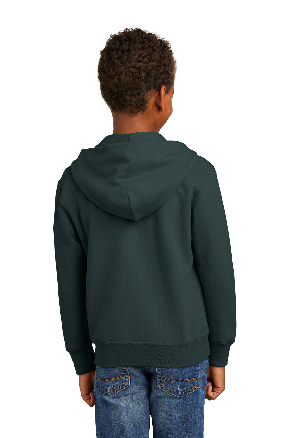 Port & Company Printed Youth Core Fleece Full-Zip Hooded Sweatshirt