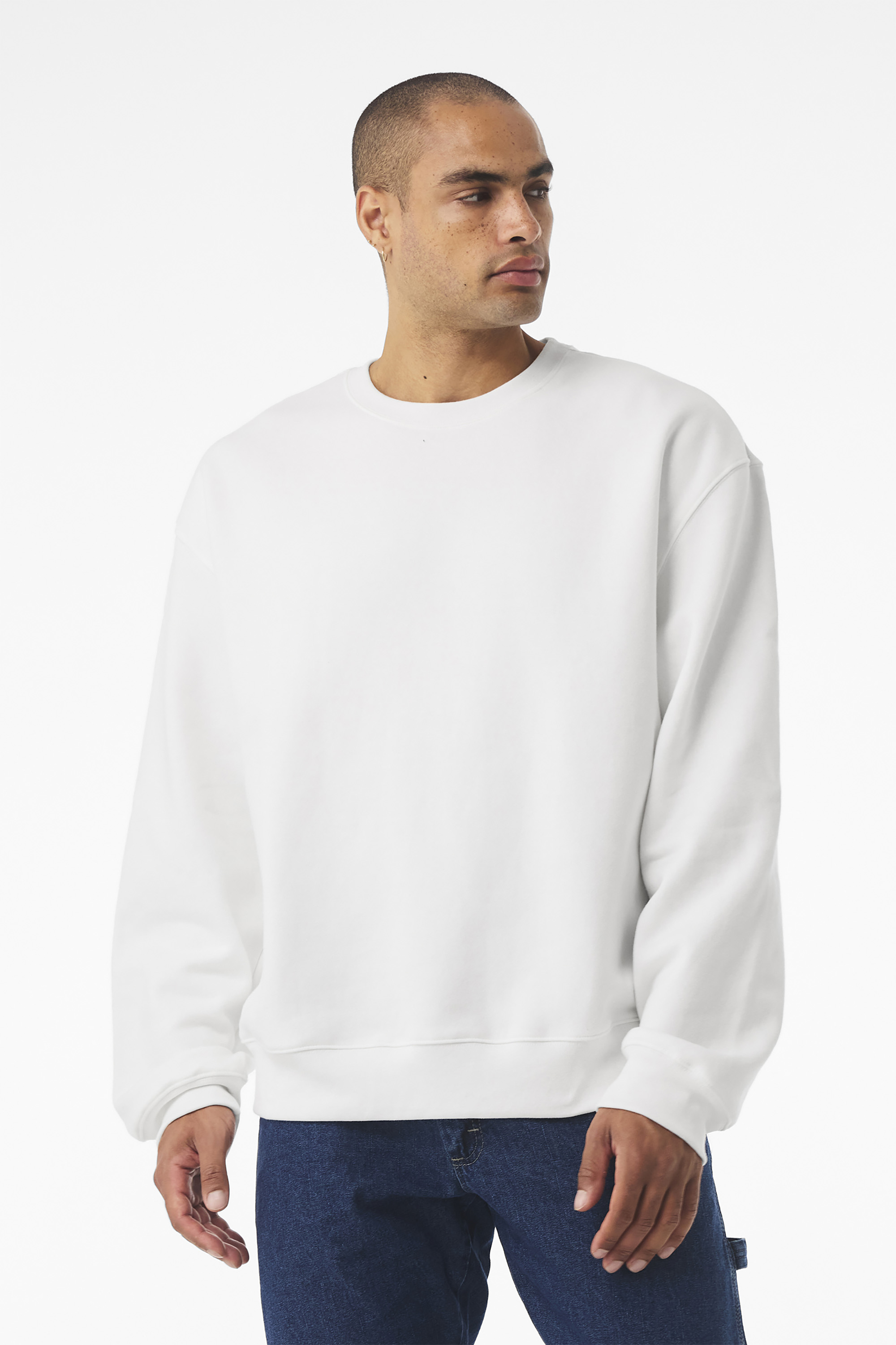 BELLA+CANVAS Embroidered Unisex Heavyweight Crewneck Sweatshirt